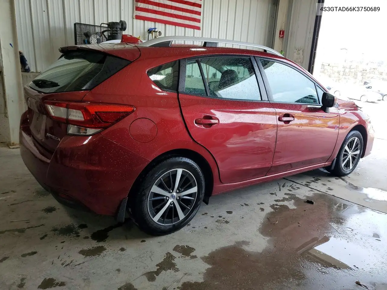 2019 Subaru Impreza Premium VIN: 4S3GTAD66K3750689 Lot: 61336346