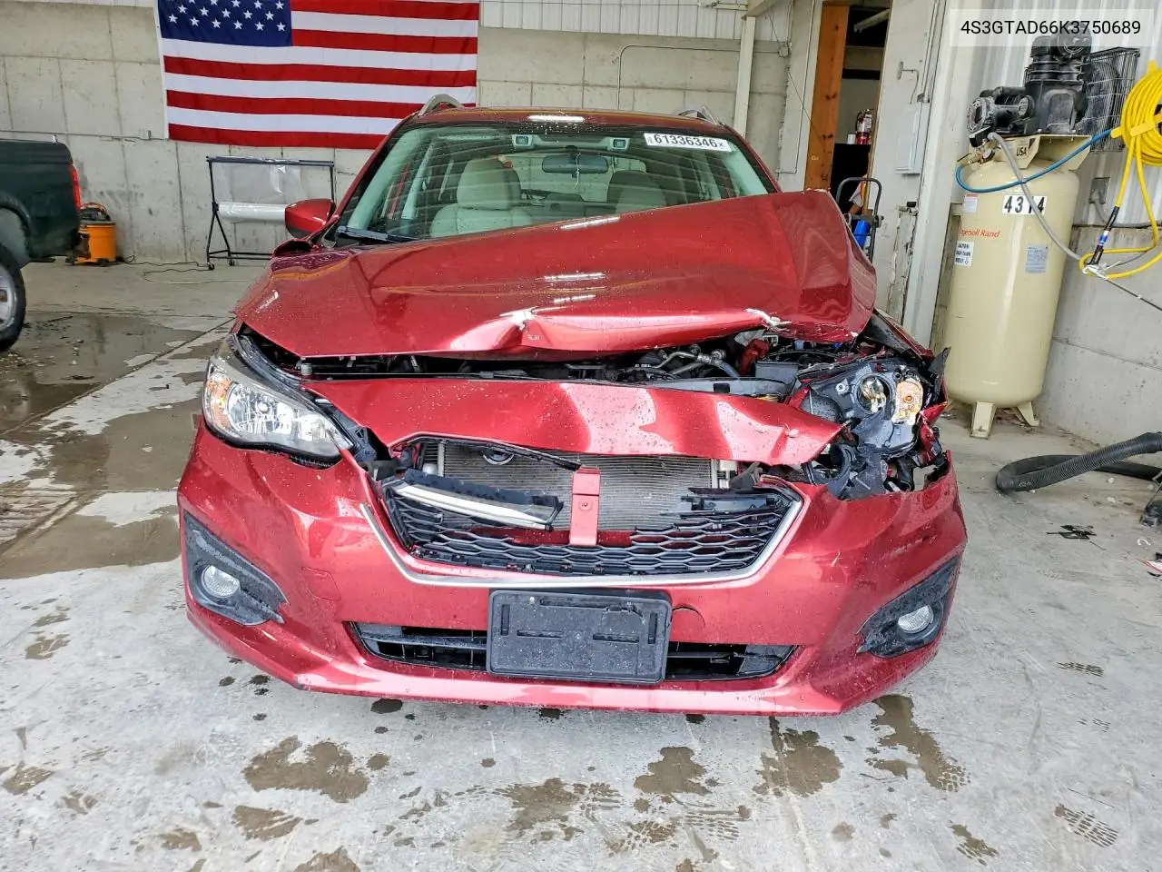 2019 Subaru Impreza Premium VIN: 4S3GTAD66K3750689 Lot: 61336346