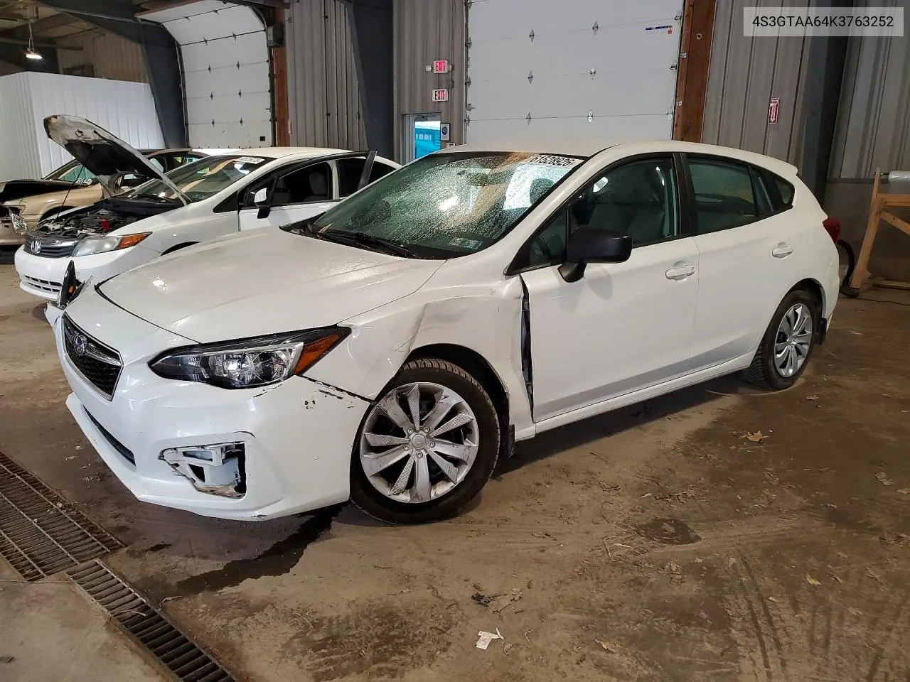 2019 Subaru Impreza VIN: 4S3GTAA64K3763252 Lot: 61528926