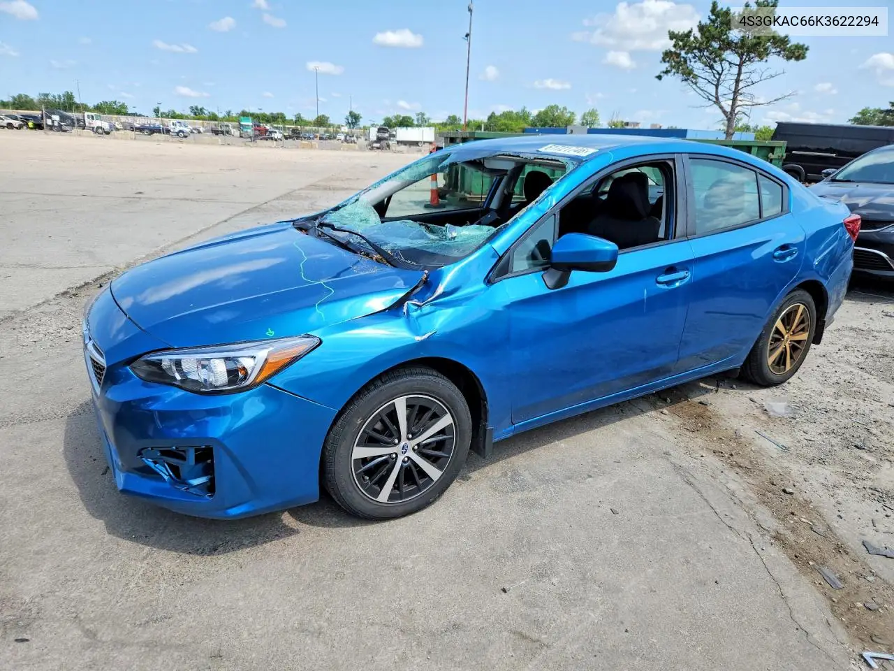2019 Subaru Impreza Premium VIN: 4S3GKAC66K3622294 Lot: 61721746