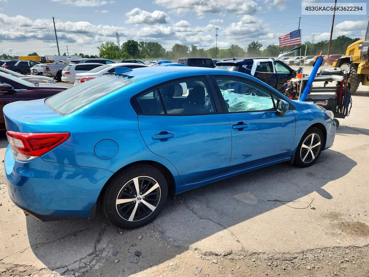 2019 Subaru Impreza Premium VIN: 4S3GKAC66K3622294 Lot: 61721746