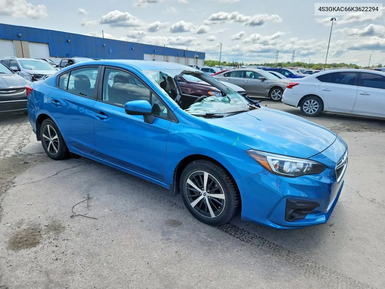 2019 Subaru Impreza Premium VIN: 4S3GKAC66K3622294 Lot: 61721746