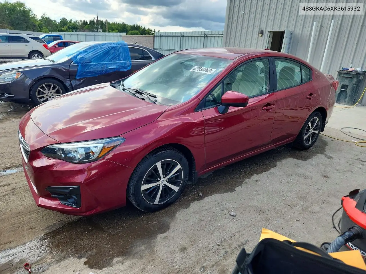 2019 Subaru Impreza Premium VIN: 4S3GKAC6XK3615932 Lot: 62035406