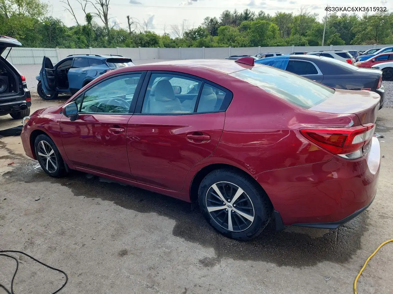2019 Subaru Impreza Premium VIN: 4S3GKAC6XK3615932 Lot: 62035406