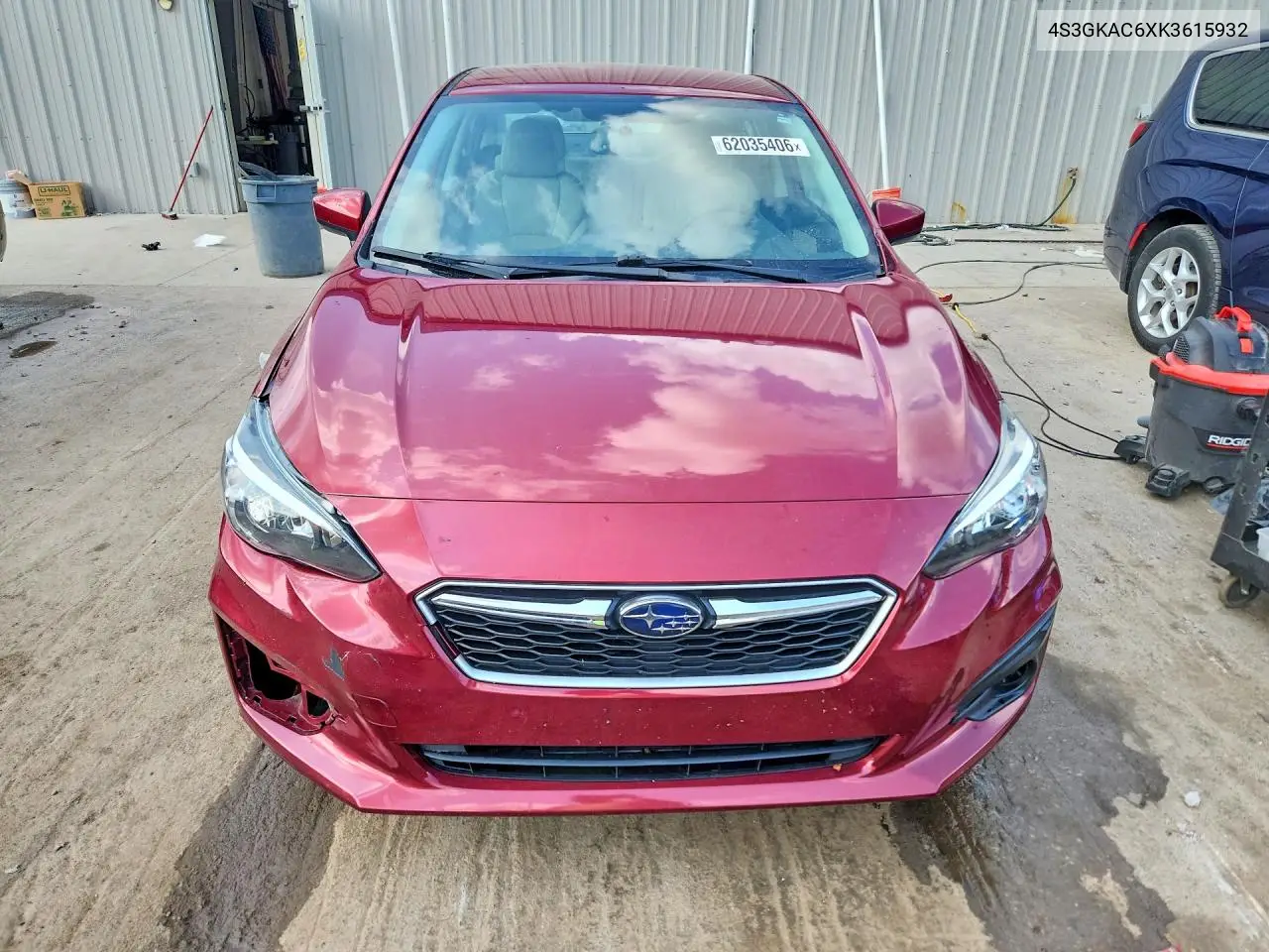 2019 Subaru Impreza Premium VIN: 4S3GKAC6XK3615932 Lot: 62035406