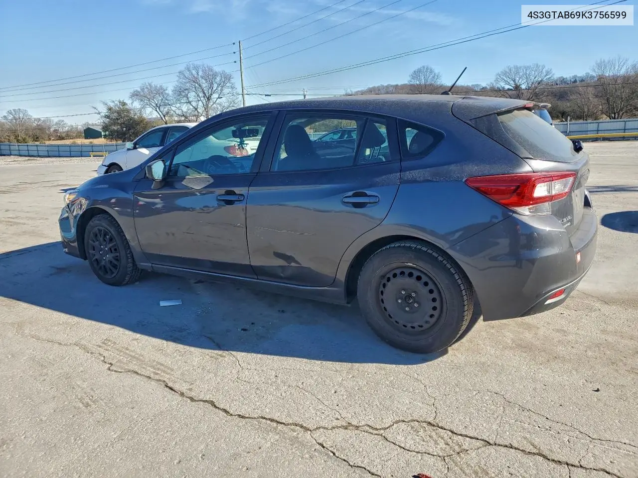 4S3GTAB69K3756599 2019 Subaru Impreza