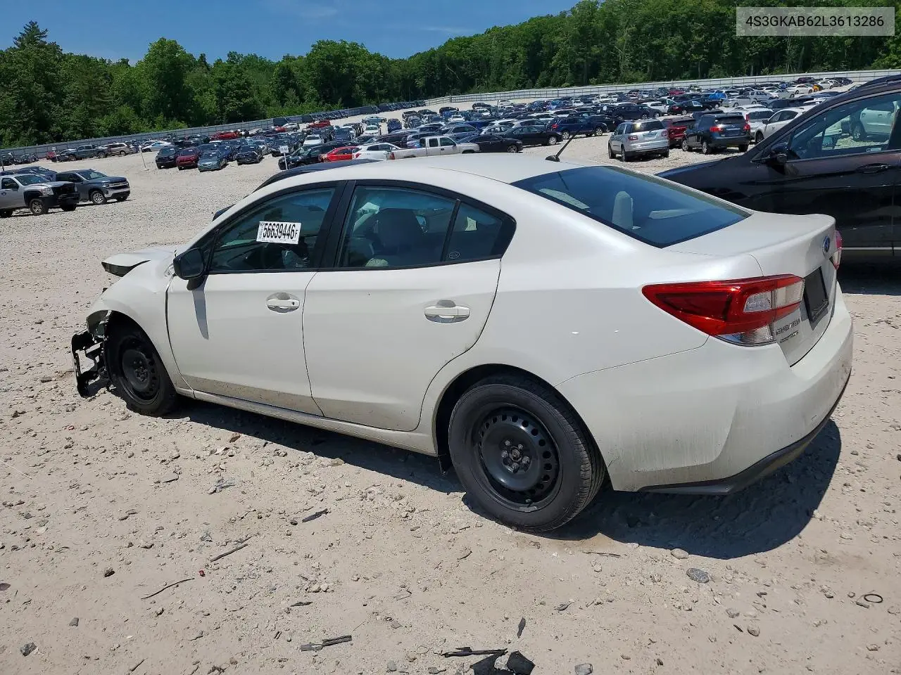 2020 Subaru Impreza VIN: 4S3GKAB62L3613286 Lot: 56639446