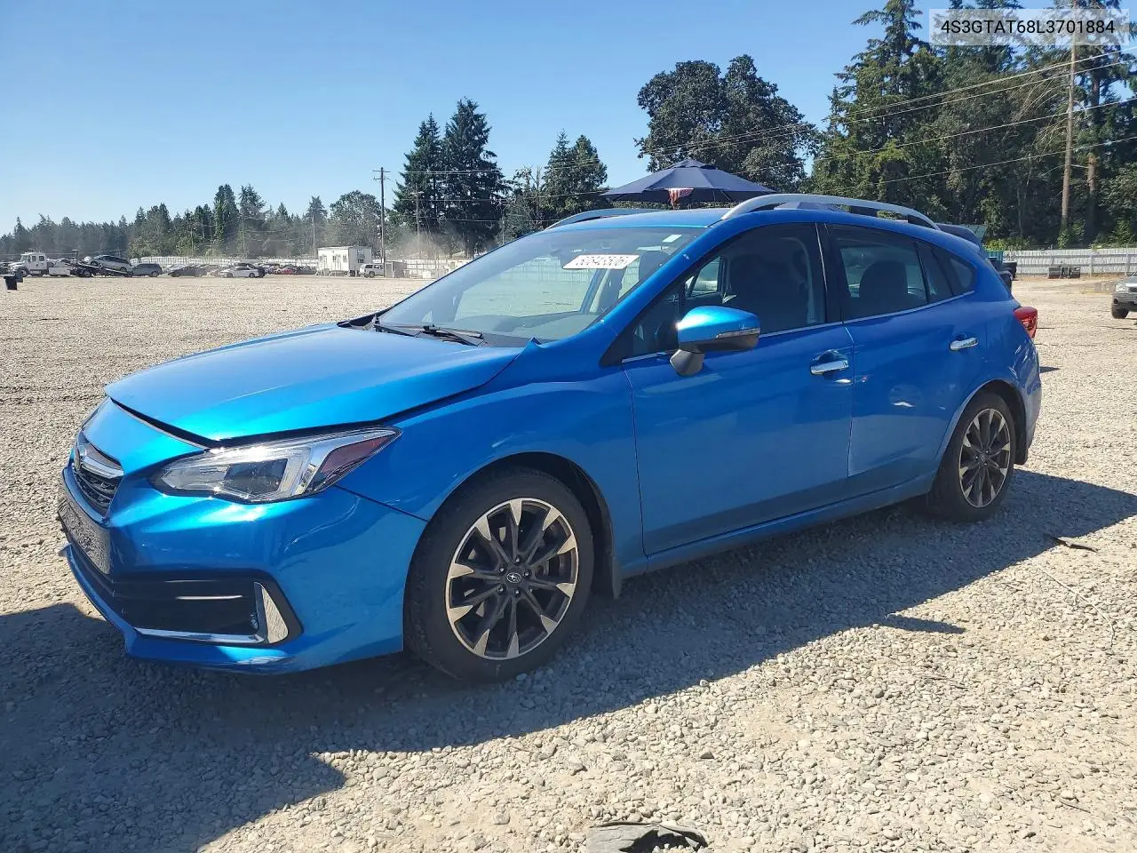 2020 Subaru Impreza Limited VIN: 4S3GTAT68L3701884 Lot: 60843506