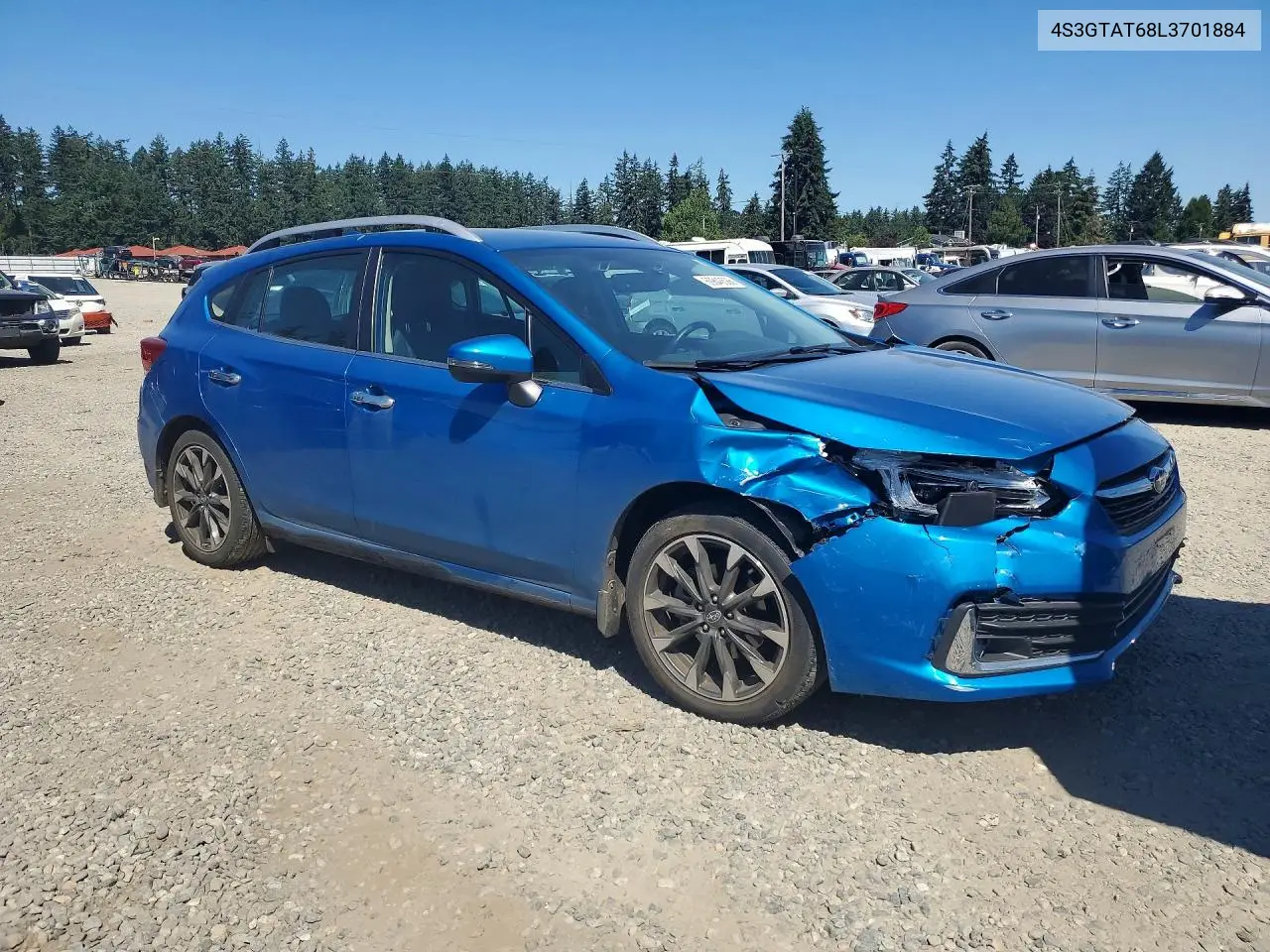 2020 Subaru Impreza Limited VIN: 4S3GTAT68L3701884 Lot: 60843506