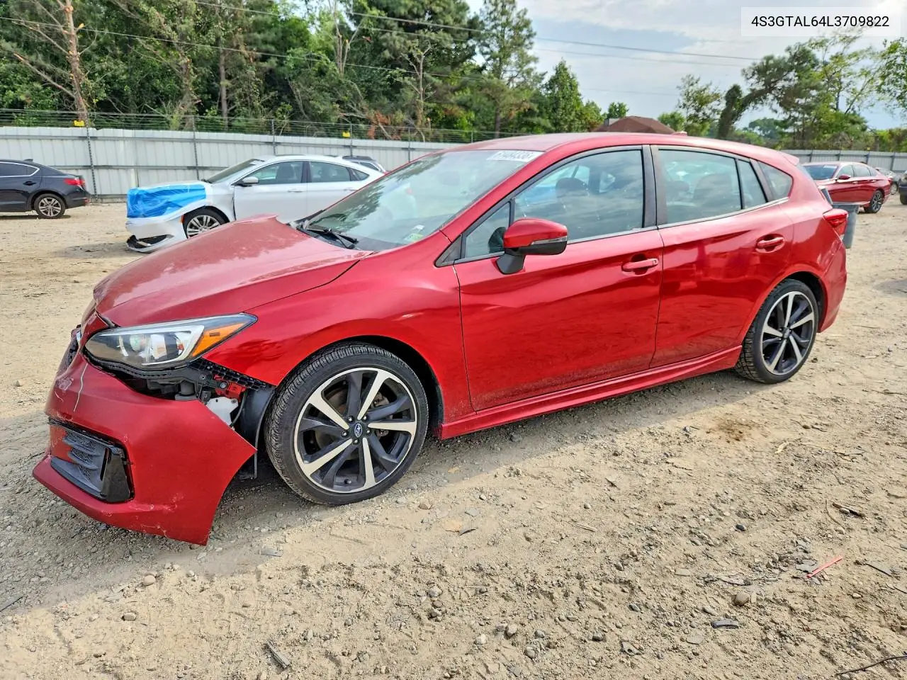 2020 Subaru Impreza Sport VIN: 4S3GTAL64L3709822 Lot: 61484336