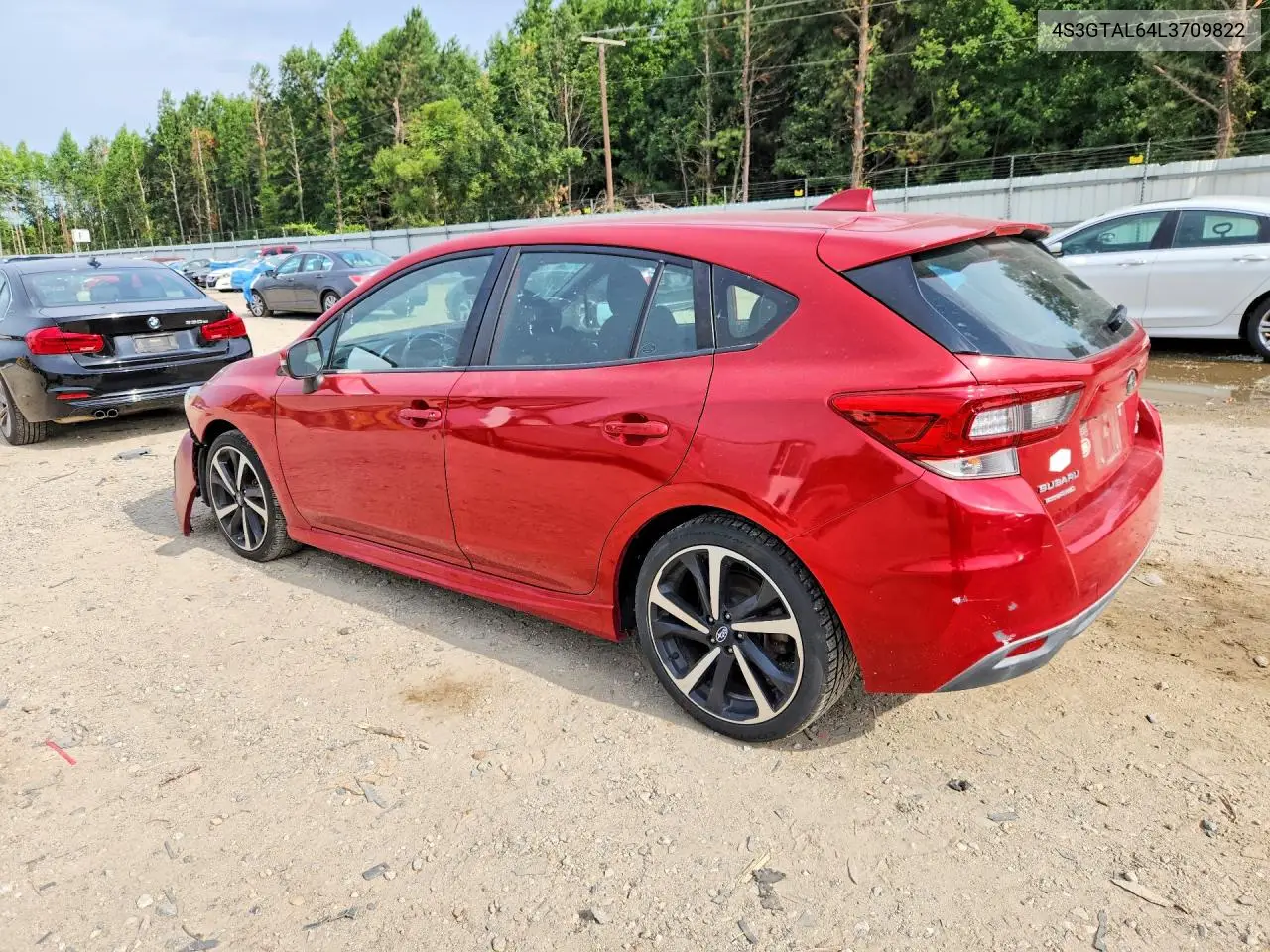 2020 Subaru Impreza Sport VIN: 4S3GTAL64L3709822 Lot: 61484336