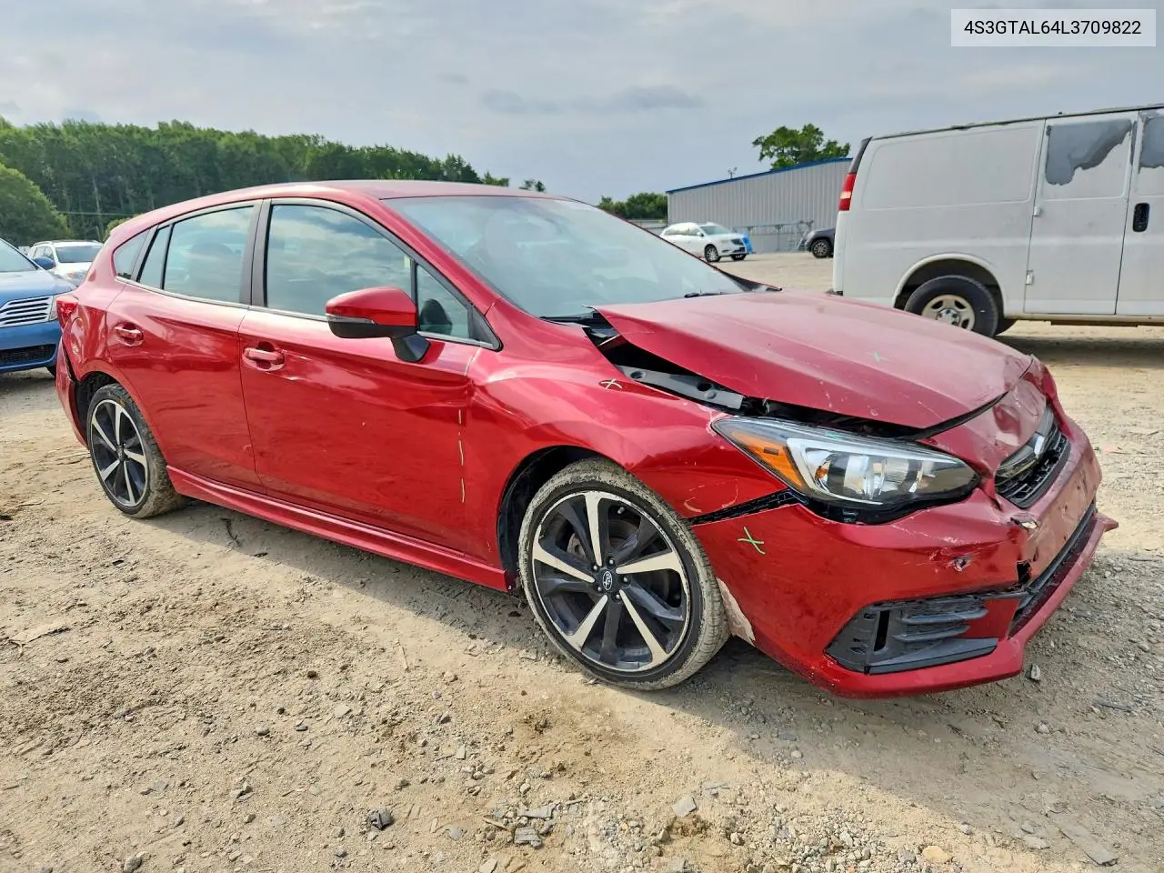 2020 Subaru Impreza Sport VIN: 4S3GTAL64L3709822 Lot: 61484336