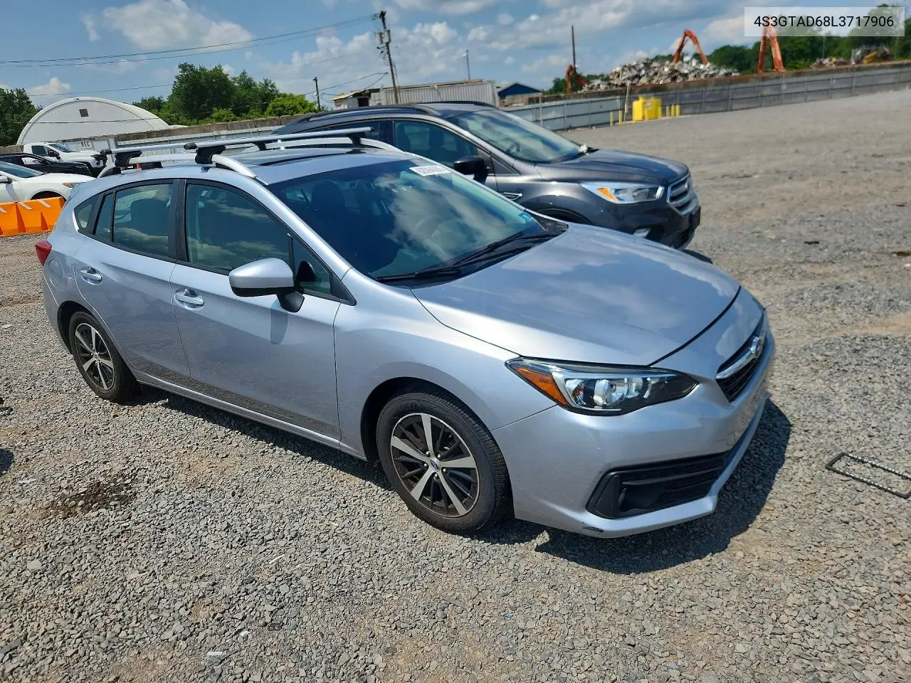 2020 Subaru Impreza Premium VIN: 4S3GTAD68L3717906 Lot: 62094606