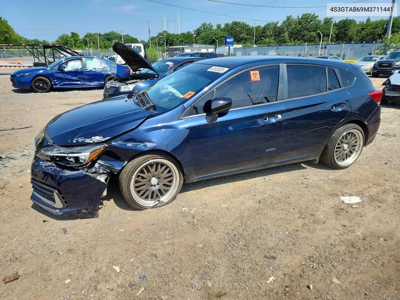 2021 Subaru Impreza VIN: 4S3GTAB69M3711441 Lot: 60830926