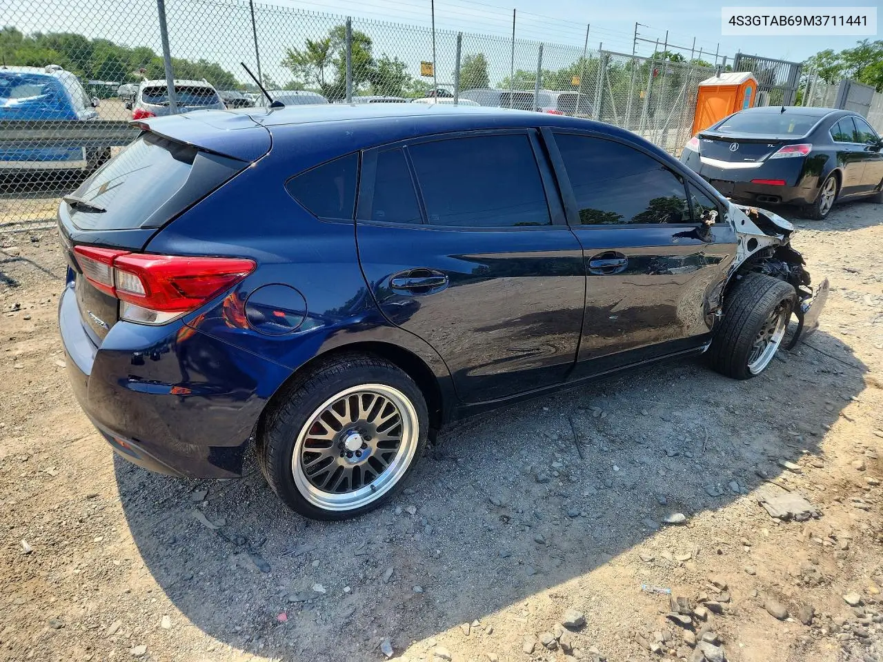 2021 Subaru Impreza VIN: 4S3GTAB69M3711441 Lot: 60830926