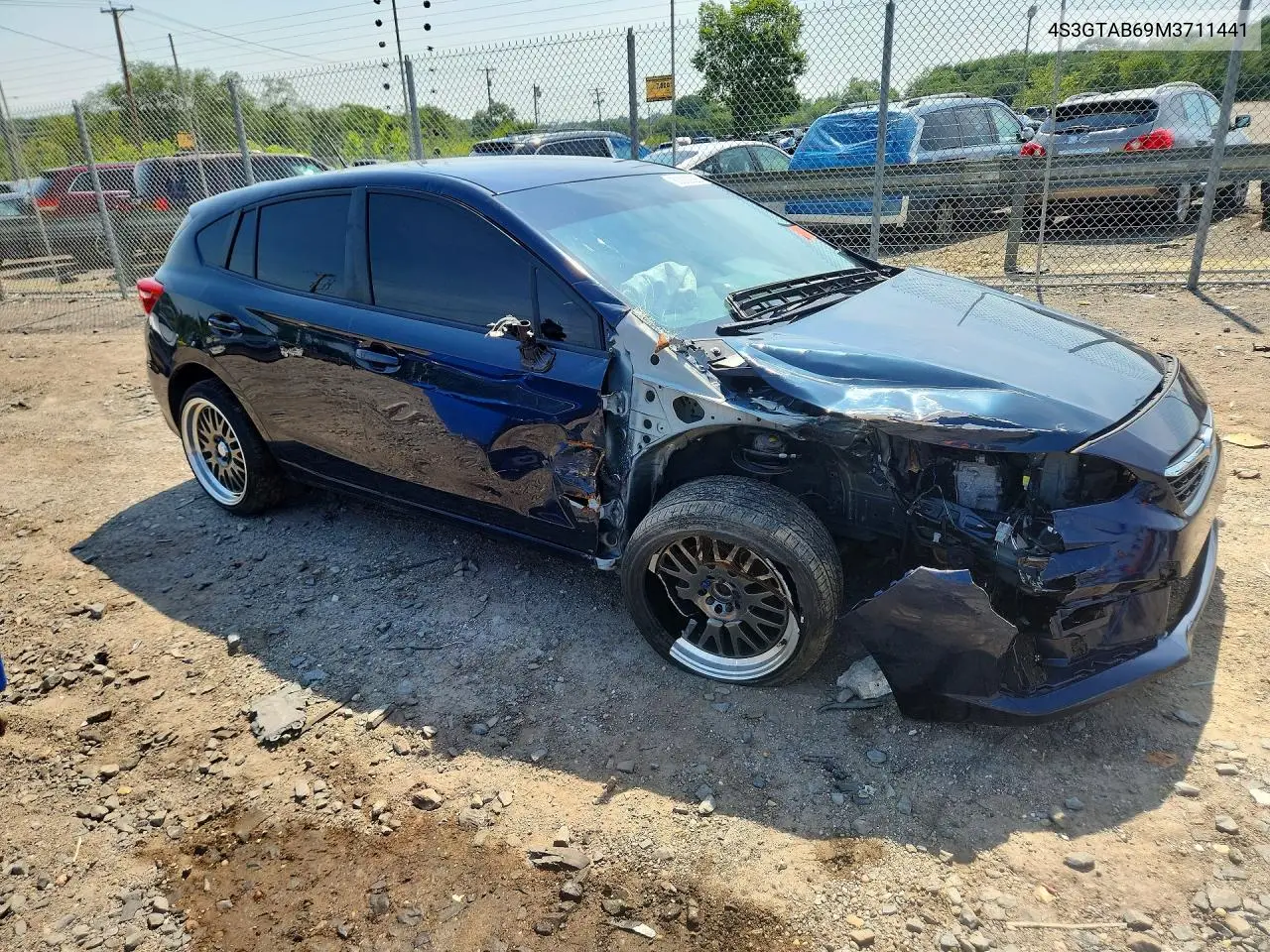 2021 Subaru Impreza VIN: 4S3GTAB69M3711441 Lot: 60830926