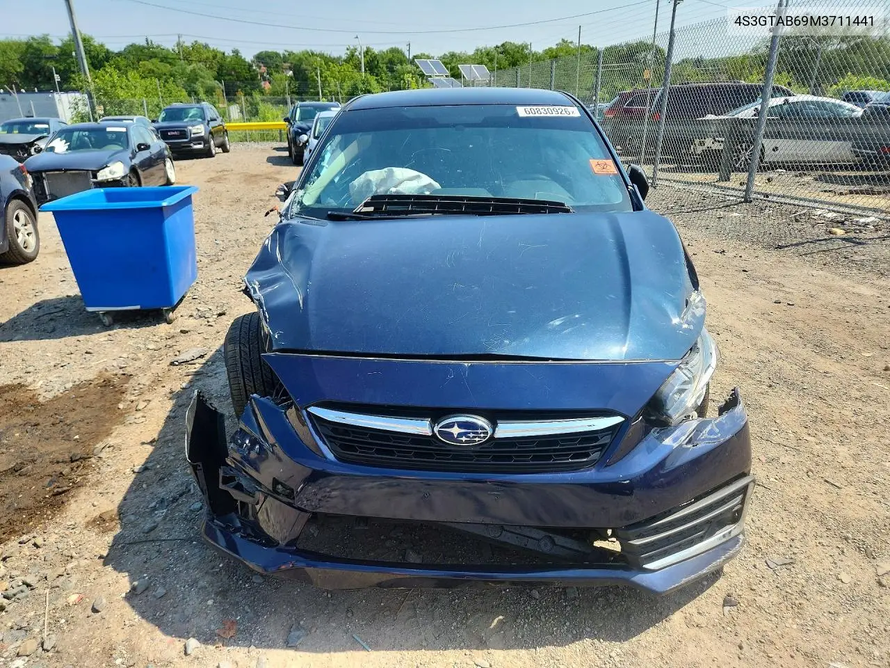 2021 Subaru Impreza VIN: 4S3GTAB69M3711441 Lot: 60830926