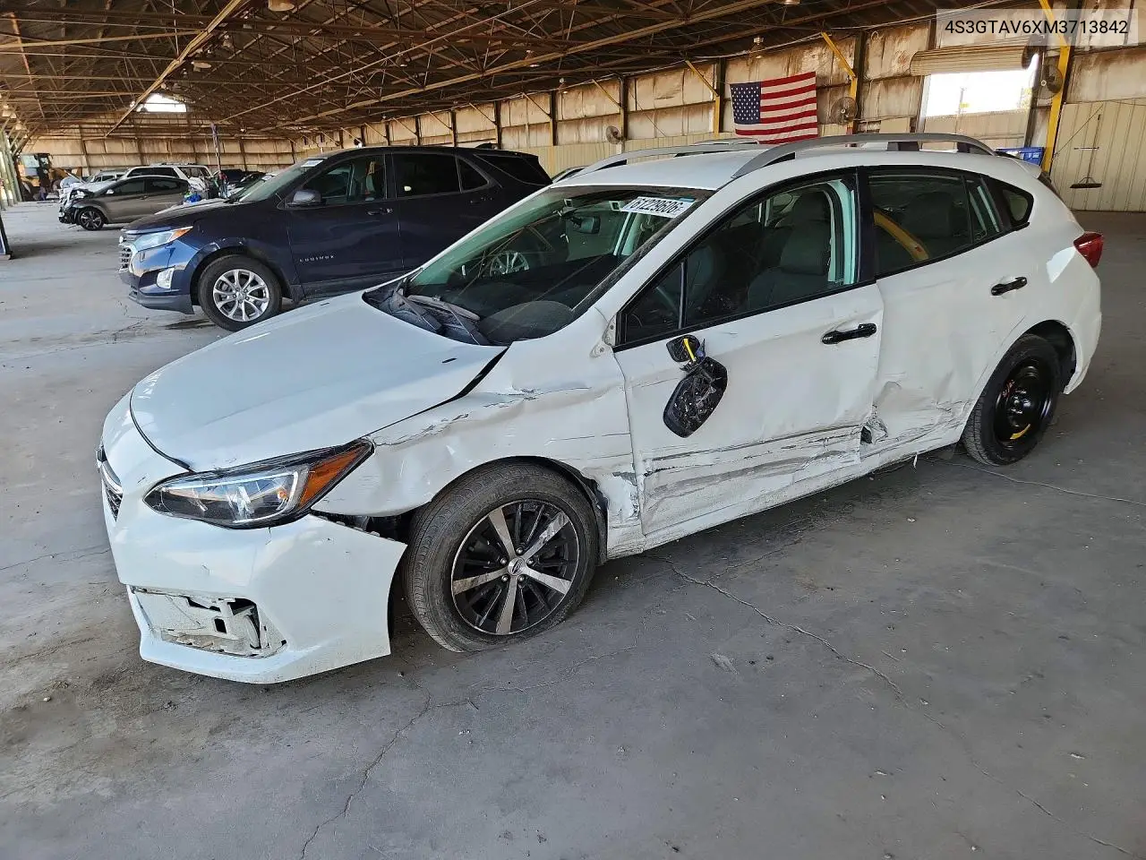 2021 Subaru Impreza Premium VIN: 4S3GTAV6XM3713842 Lot: 61229606
