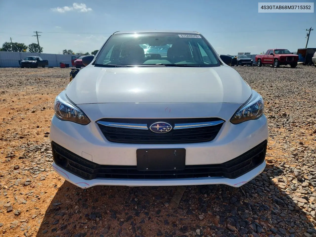 2021 Subaru Impreza VIN: 4S3GTAB68M3715352 Lot: 61569576