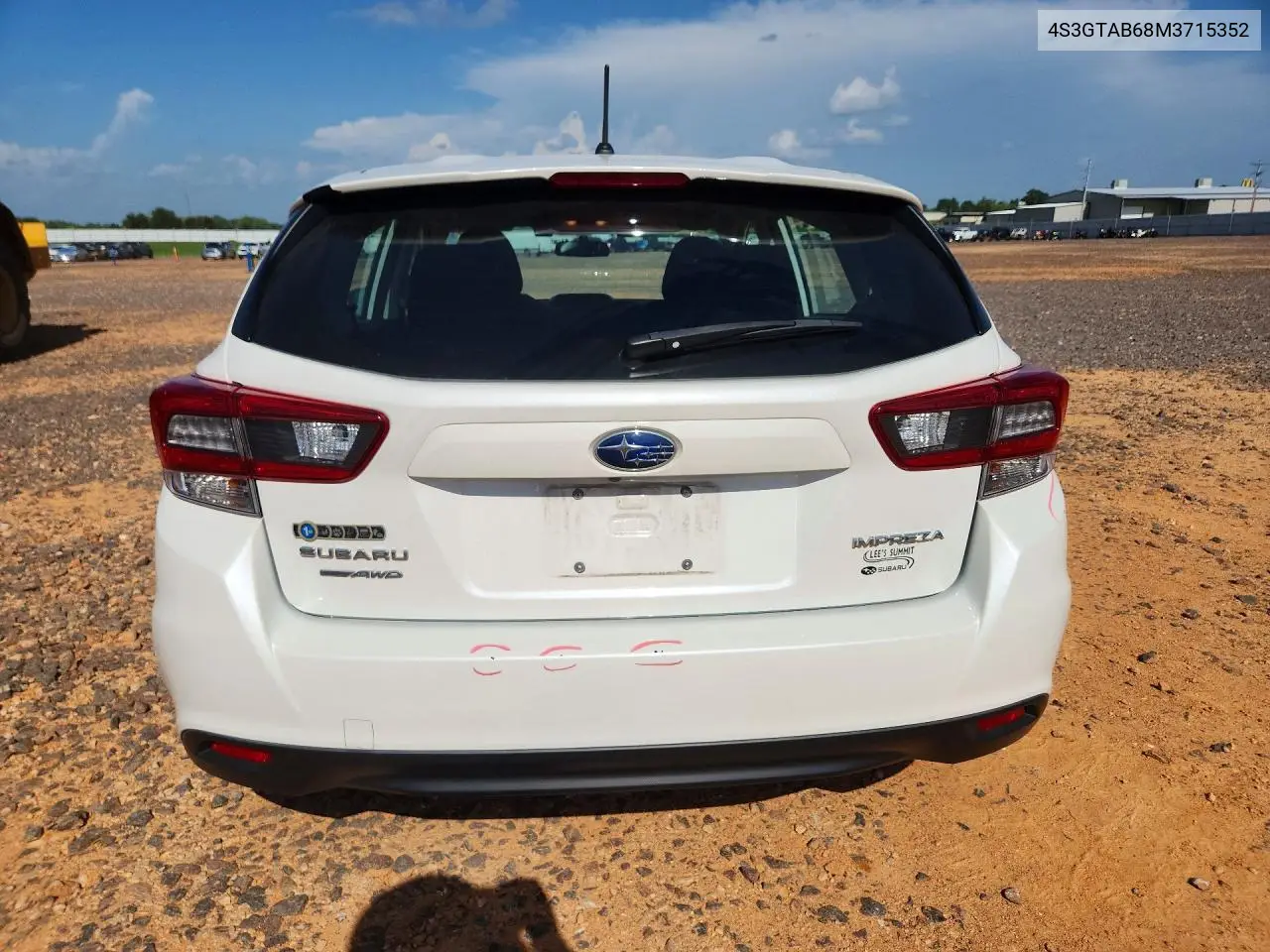 2021 Subaru Impreza VIN: 4S3GTAB68M3715352 Lot: 61569576