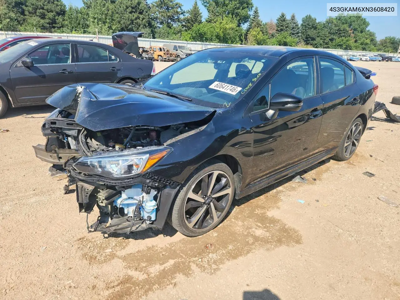 2022 Subaru Impreza Sport VIN: 4S3GKAM6XN3608420 Lot: 60641746