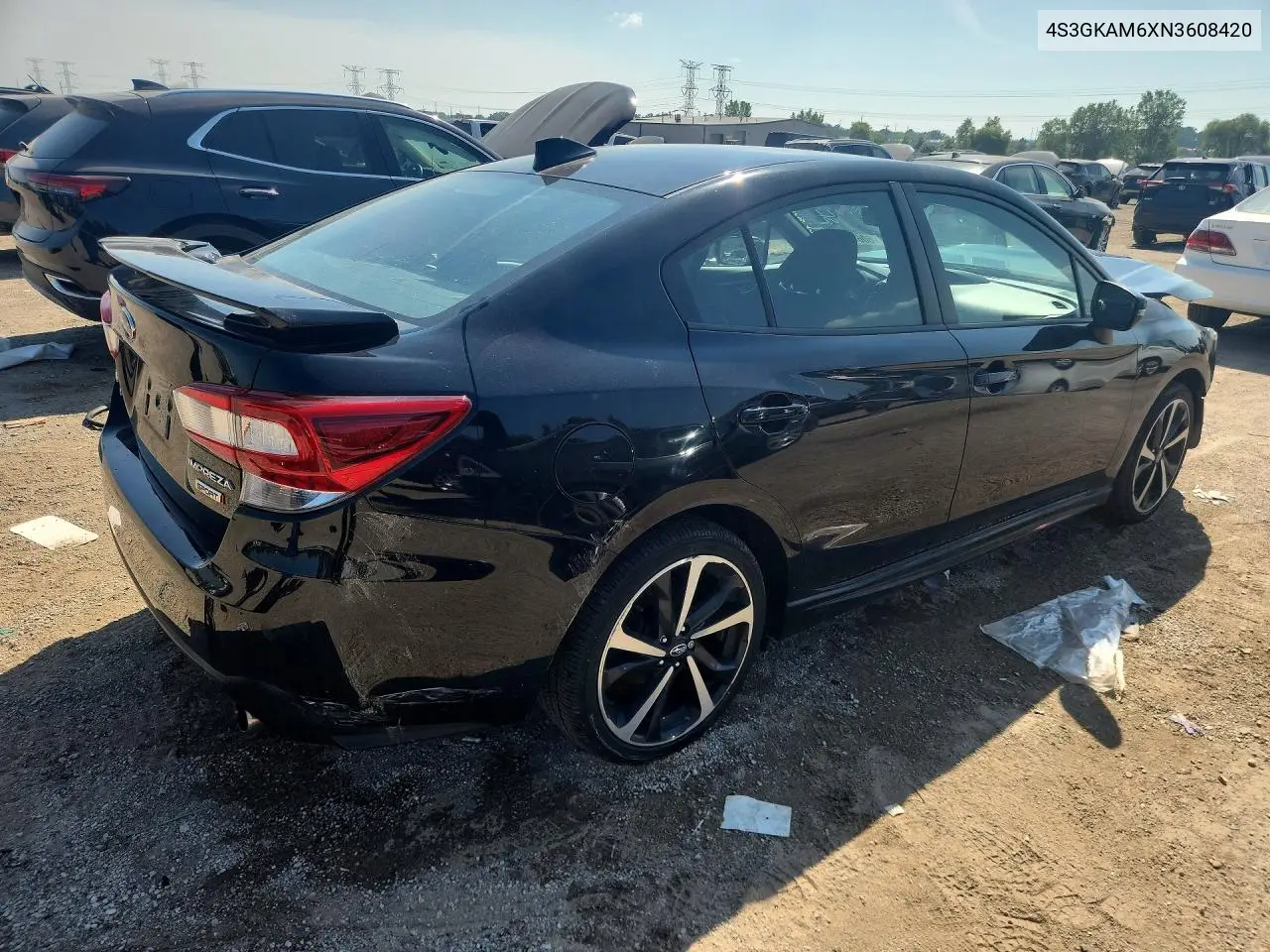 2022 Subaru Impreza Sport VIN: 4S3GKAM6XN3608420 Lot: 60641746