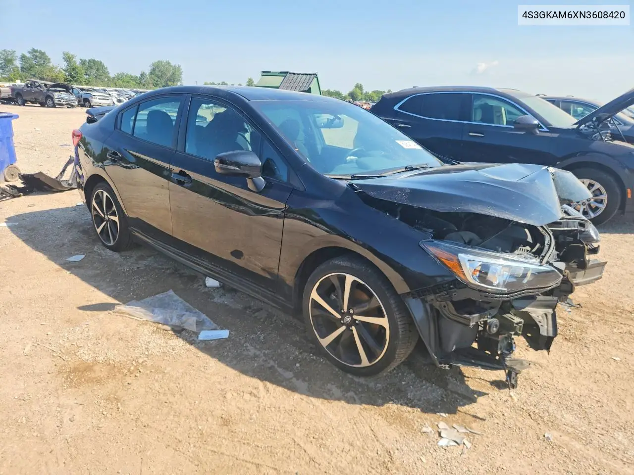 2022 Subaru Impreza Sport VIN: 4S3GKAM6XN3608420 Lot: 60641746