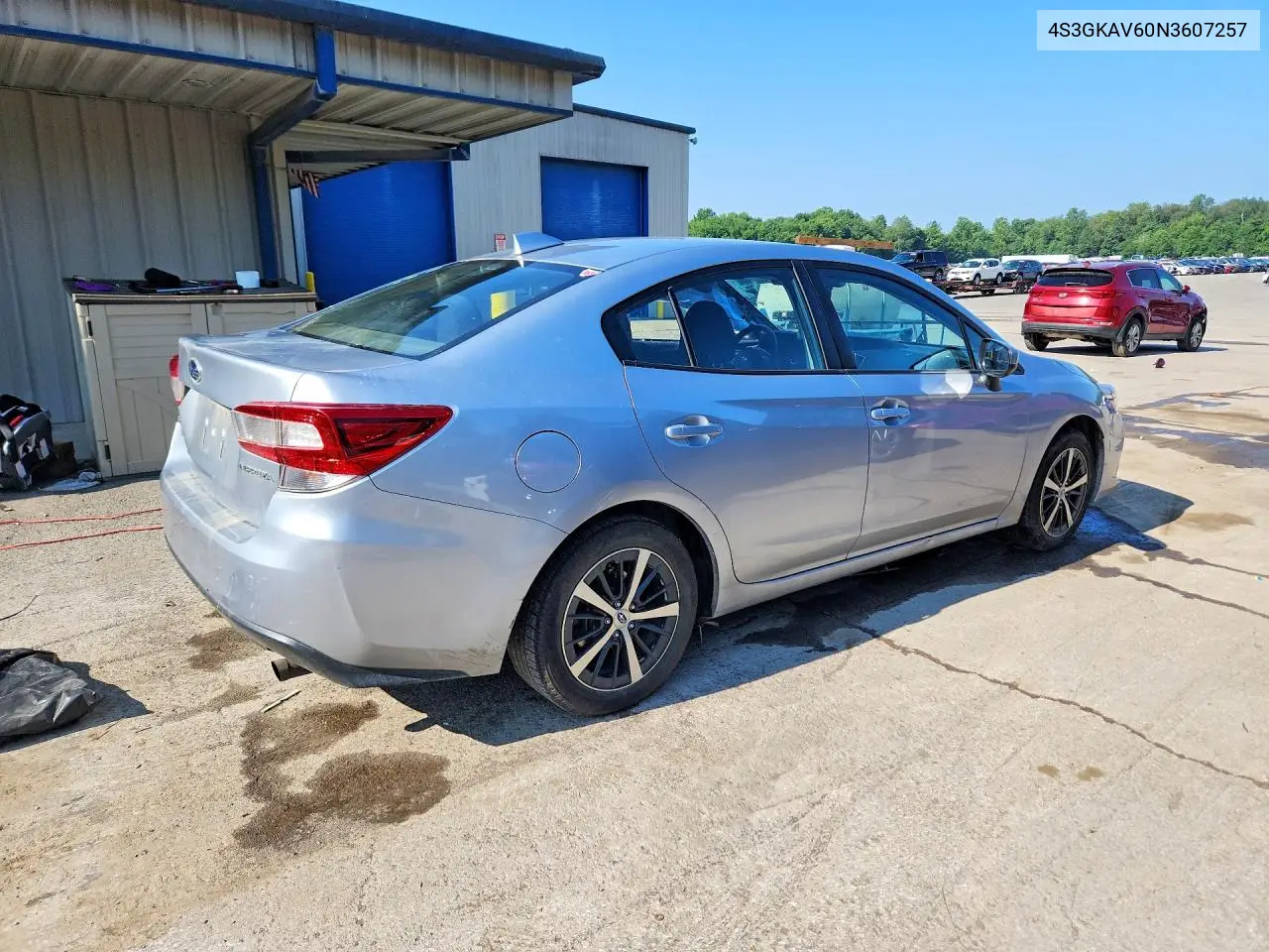 2022 Subaru Impreza Premium VIN: 4S3GKAV60N3607257 Lot: 61412126