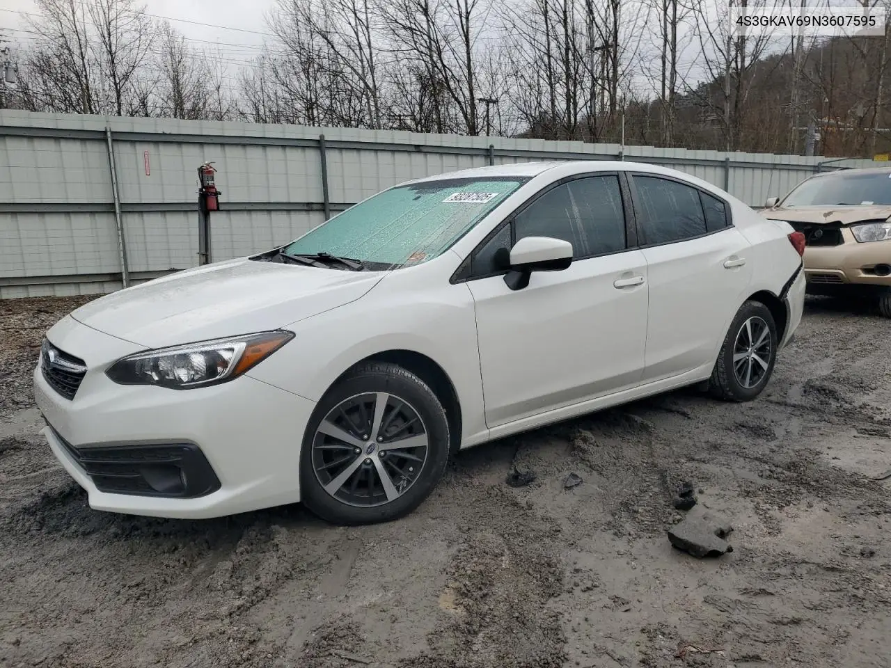 4S3GKAV69N3607595 2022 Subaru Impreza Premium