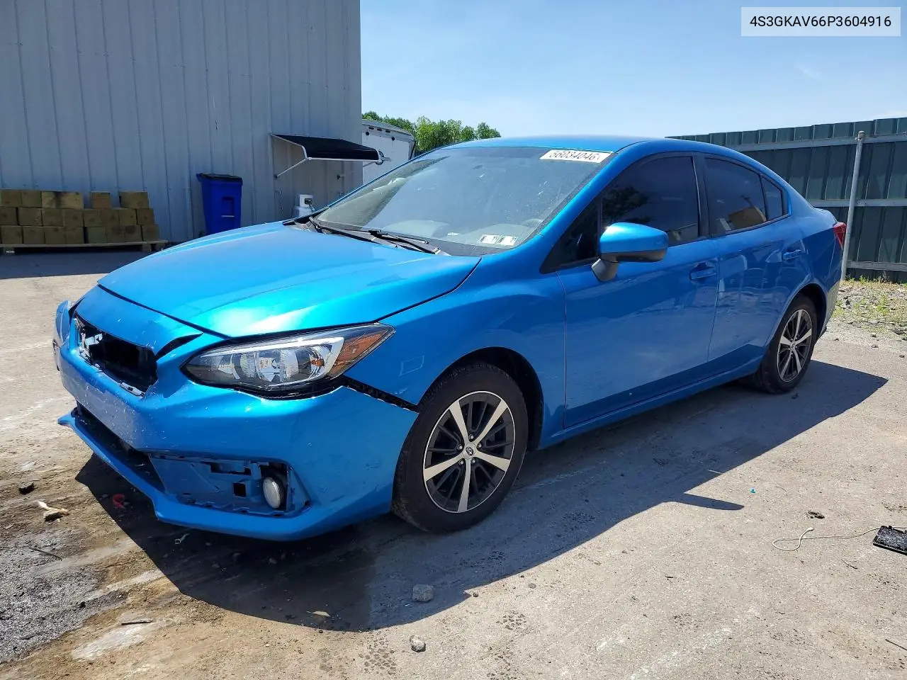 2023 Subaru Impreza Premium VIN: 4S3GKAV66P3604916 Lot: 56034046