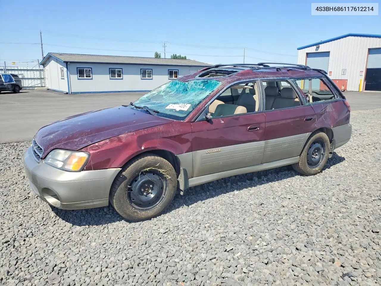 2001 Subaru Legacy Outback Limited VIN: 4S3BH686117612214 Lot: 57271406