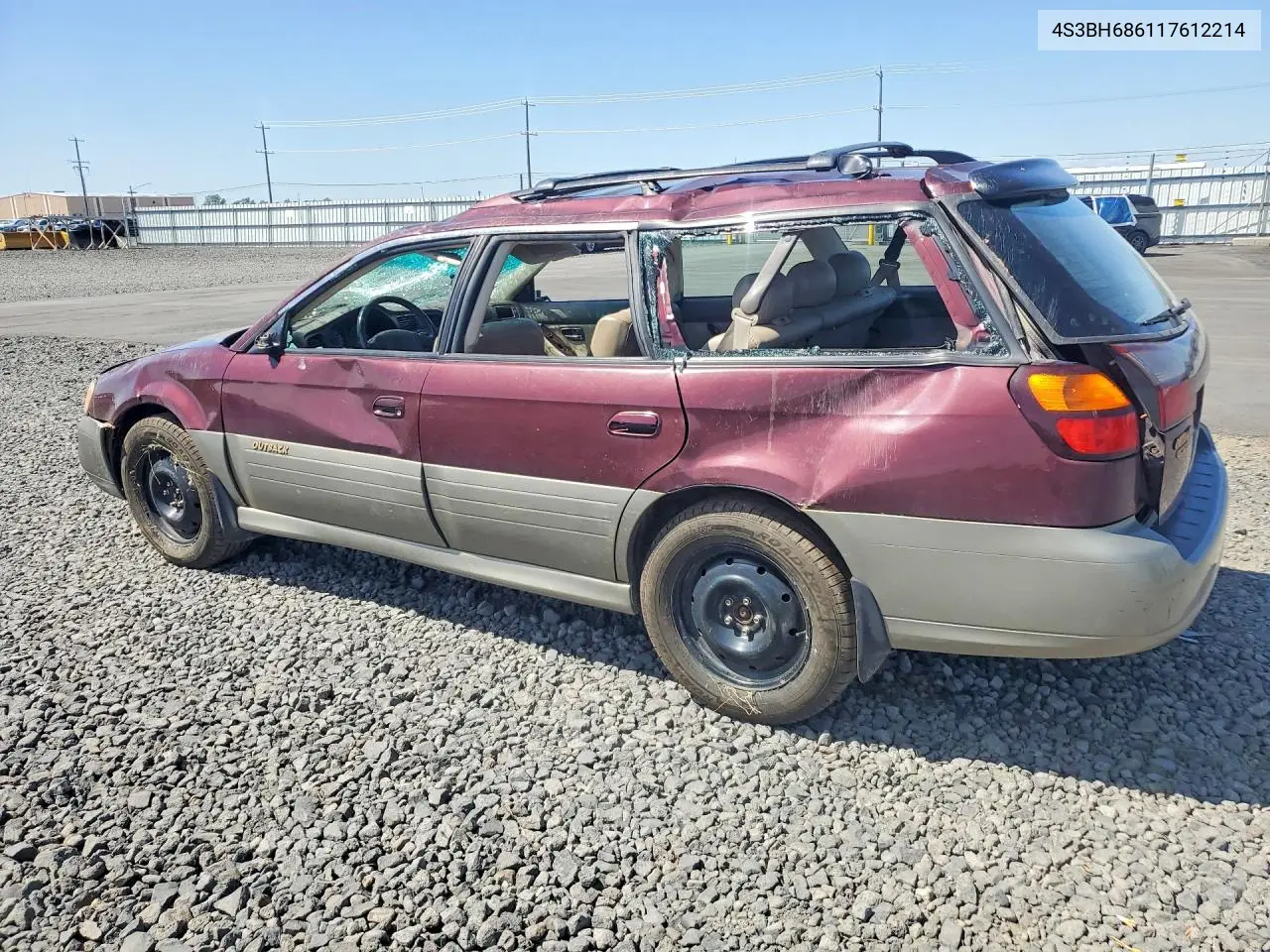 2001 Subaru Legacy Outback Limited VIN: 4S3BH686117612214 Lot: 57271406