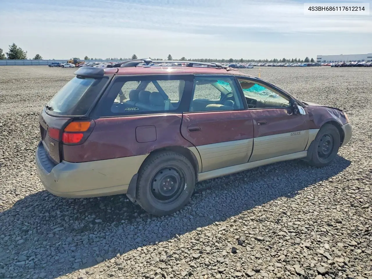 2001 Subaru Legacy Outback Limited VIN: 4S3BH686117612214 Lot: 57271406
