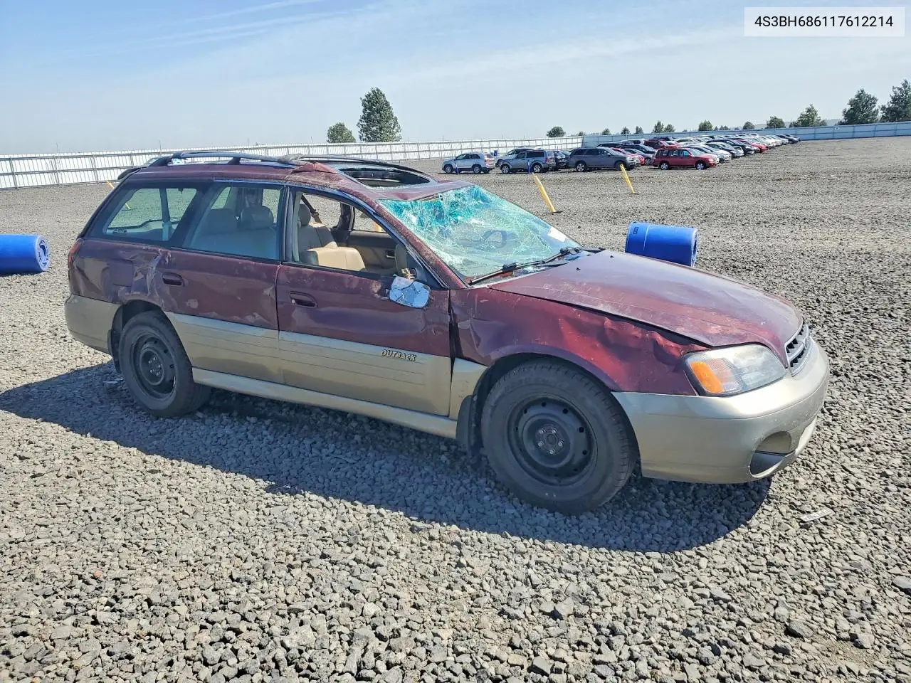 2001 Subaru Legacy Outback Limited VIN: 4S3BH686117612214 Lot: 57271406