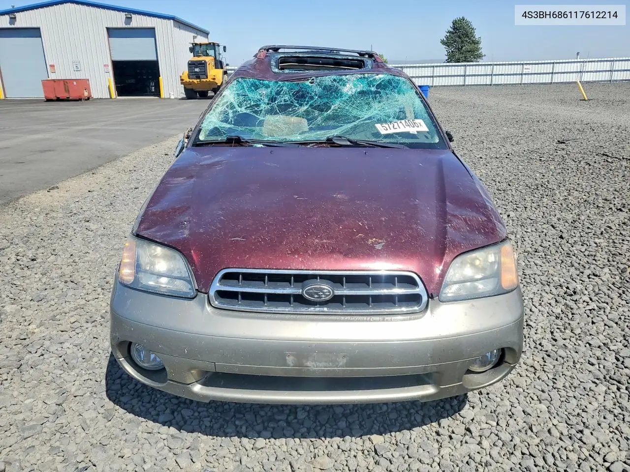 2001 Subaru Legacy Outback Limited VIN: 4S3BH686117612214 Lot: 57271406