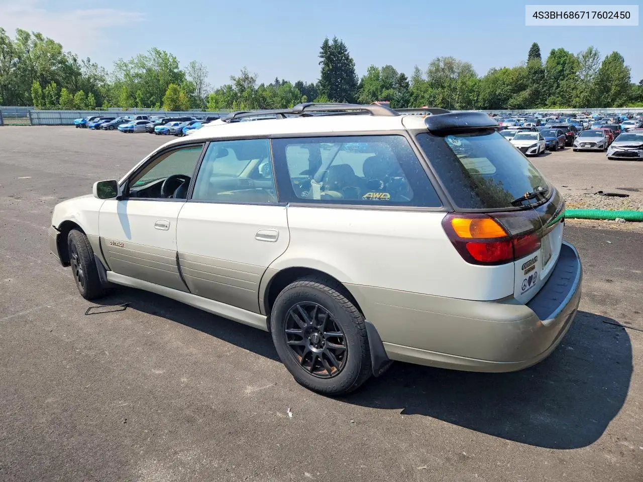 2001 Subaru Legacy Outback Limited VIN: 4S3BH686717602450 Lot: 61809566