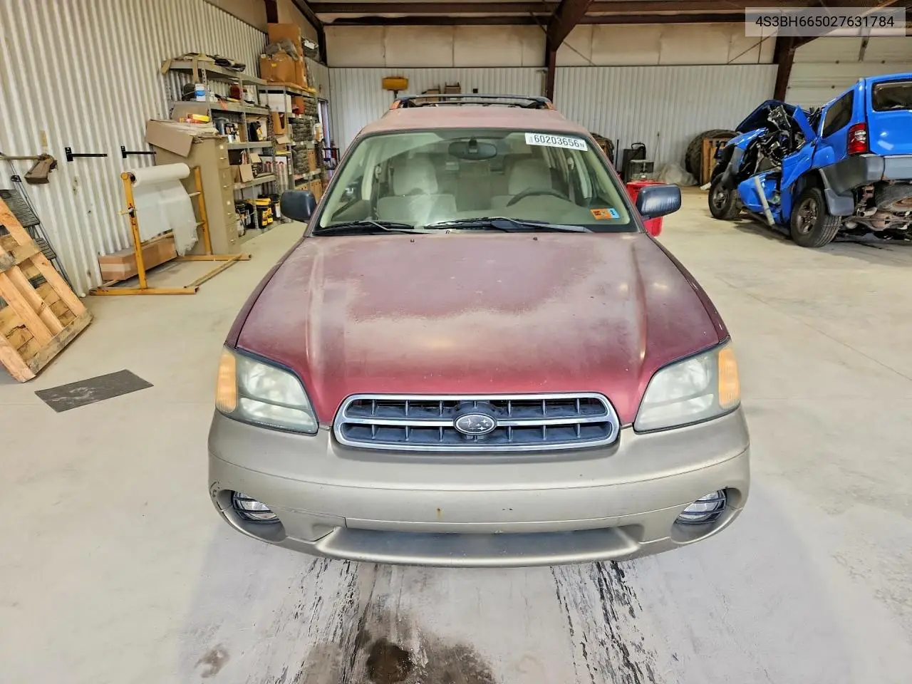 2002 Subaru Legacy VIN: 4S3BH665027631784 Lot: 60203656