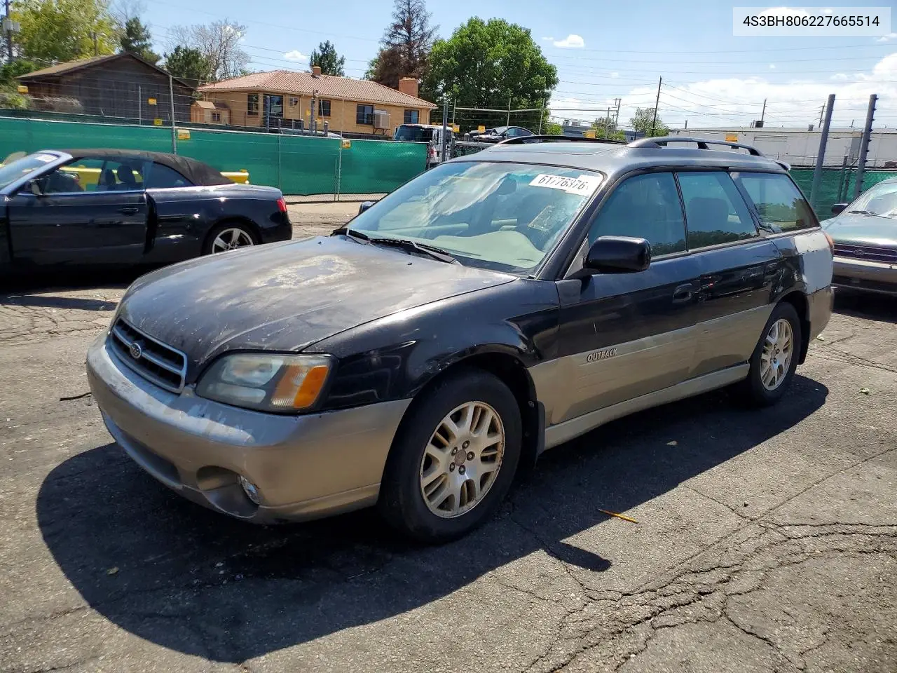 2002 Subaru Legacy Outback H6 3.0 Ll Bean VIN: 4S3BH806227665514 Lot: 61776376