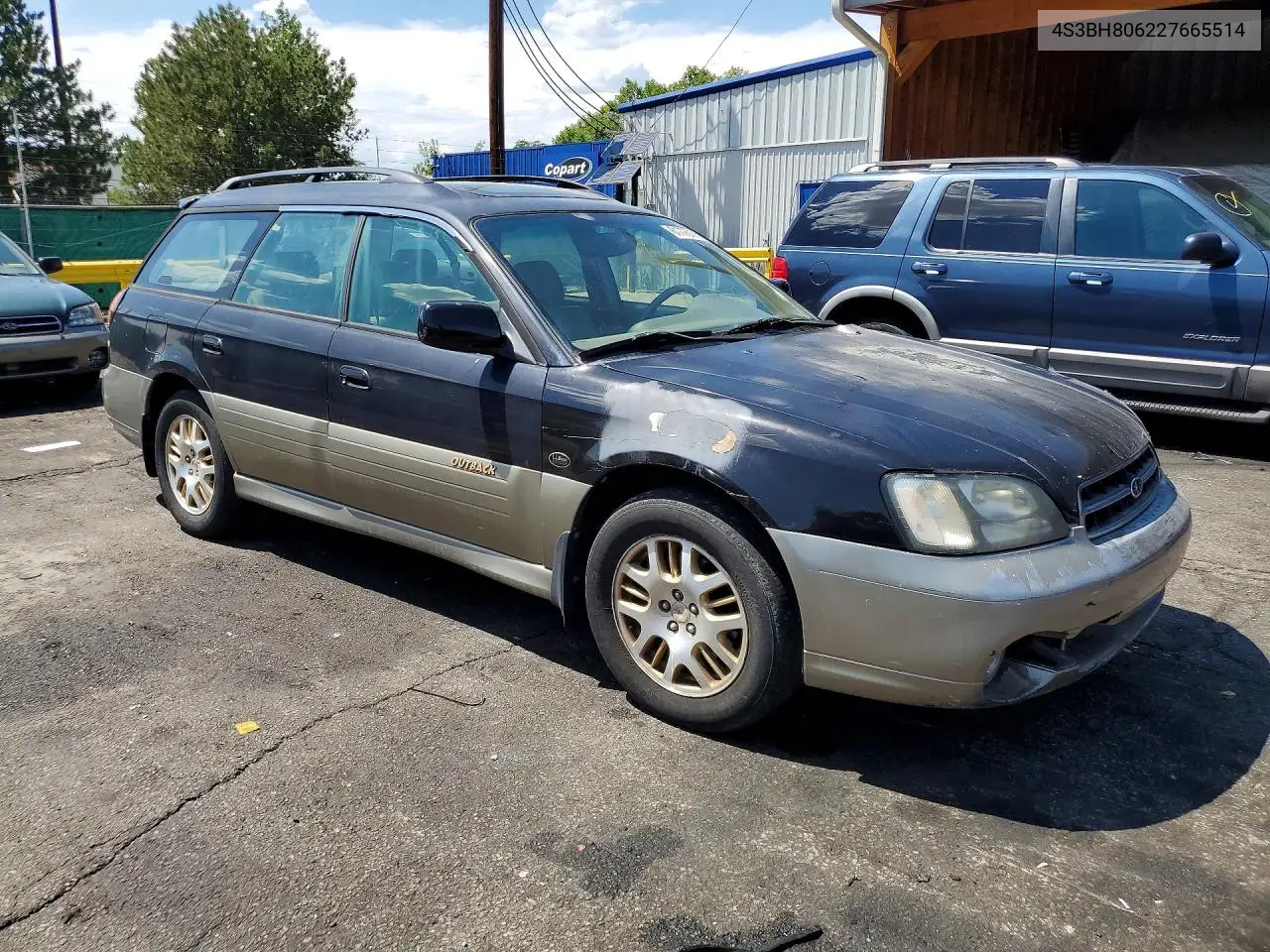 2002 Subaru Legacy Outback H6 3.0 Ll Bean VIN: 4S3BH806227665514 Lot: 61776376