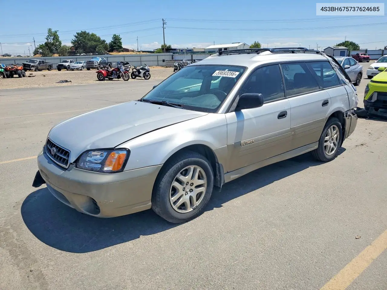 2003 Subaru Legacy Outback Awp VIN: 4S3BH675737624685 Lot: 59693286