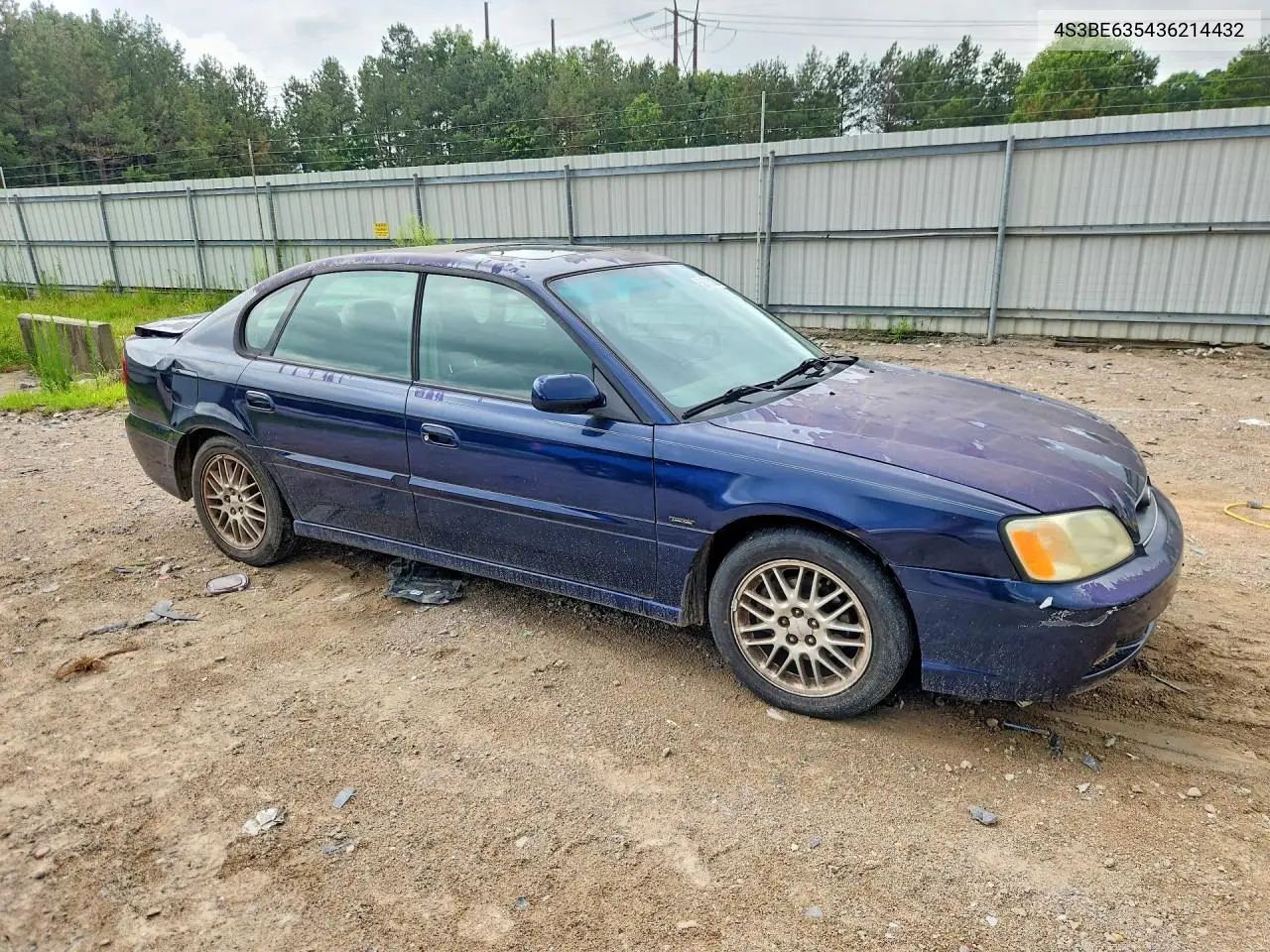 2003 Subaru Legacy L VIN: 4S3BE635436214432 Lot: 59775336