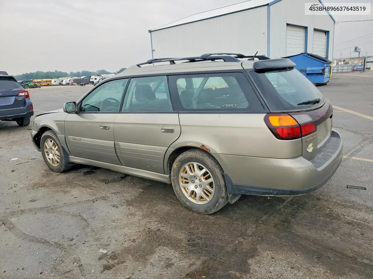 2003 Subaru Legacy Outback H6 3.0 Vdc VIN: 4S3BH896637643519 Lot: 61820326