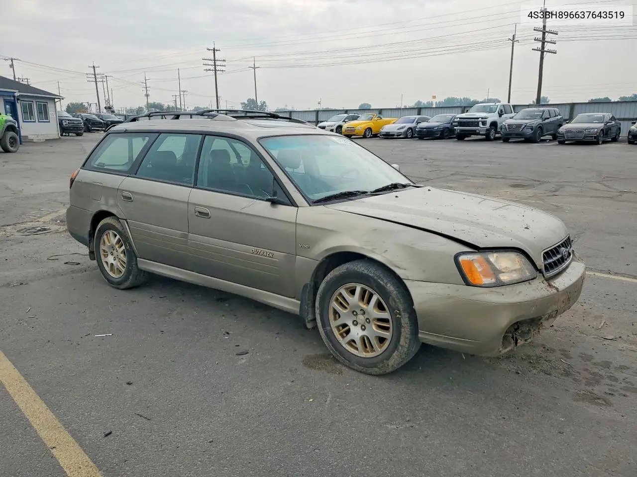 2003 Subaru Legacy Outback H6 3.0 Vdc VIN: 4S3BH896637643519 Lot: 61820326