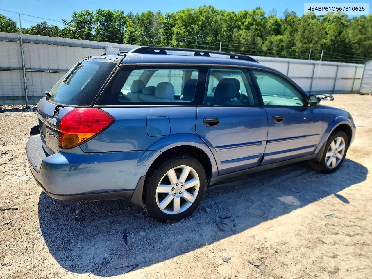 2006 Subaru Legacy Outback 2.5I VIN: 4S4BP61C567310625 Lot: 54973826