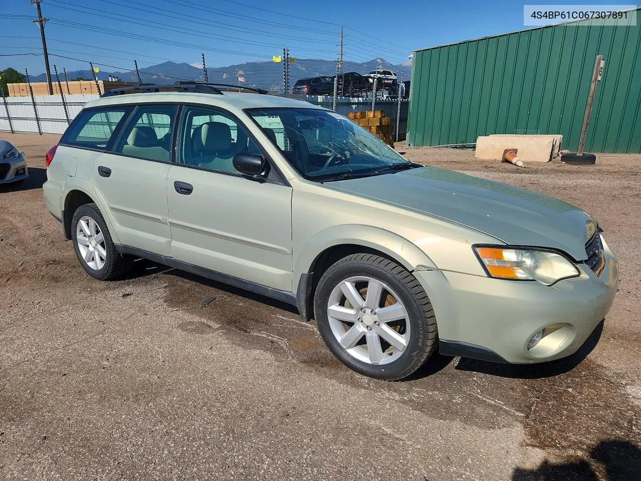 2006 Subaru Legacy Outback 2.5I VIN: 4S4BP61C067307891 Lot: 58941706