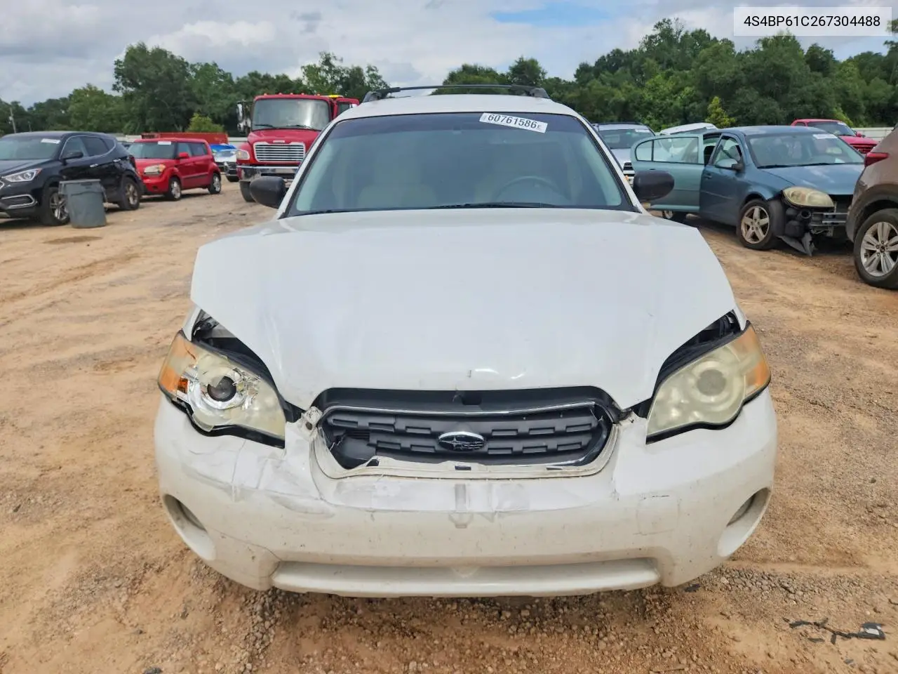 2006 Subaru Legacy Outback 2.5I VIN: 4S4BP61C267304488 Lot: 60761586