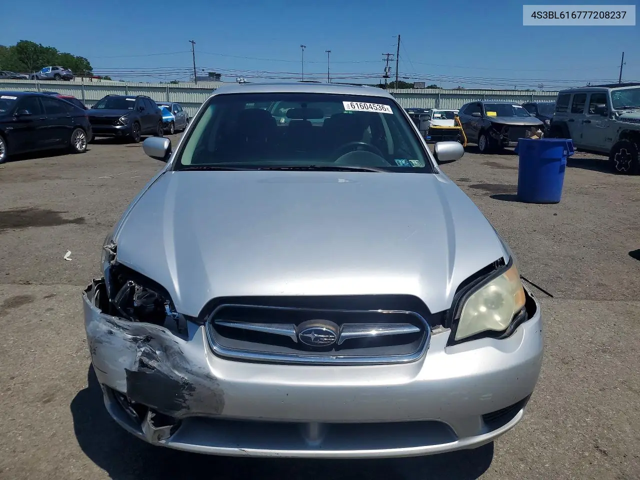 2007 Subaru Legacy 2.5I VIN: 4S3BL616777208237 Lot: 61604536