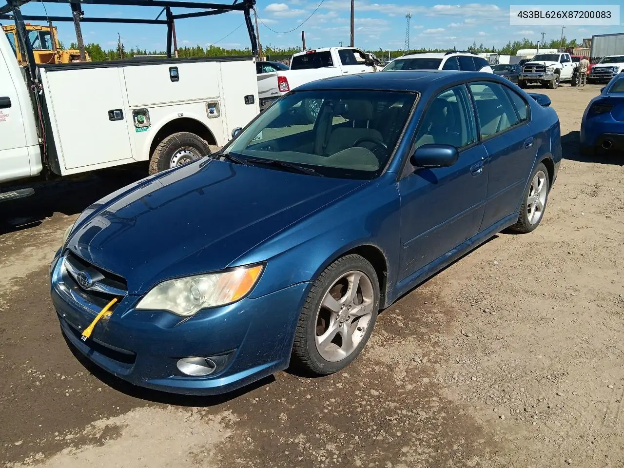 2008 Subaru Legacy 2.5I Limited VIN: 4S3BL626X87200083 Lot: 56153846