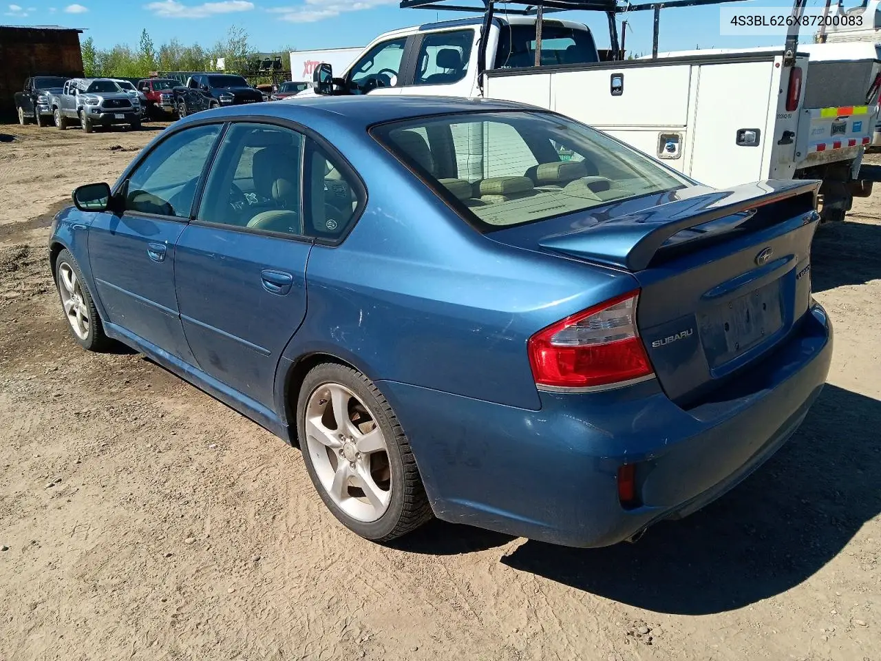 2008 Subaru Legacy 2.5I Limited VIN: 4S3BL626X87200083 Lot: 56153846