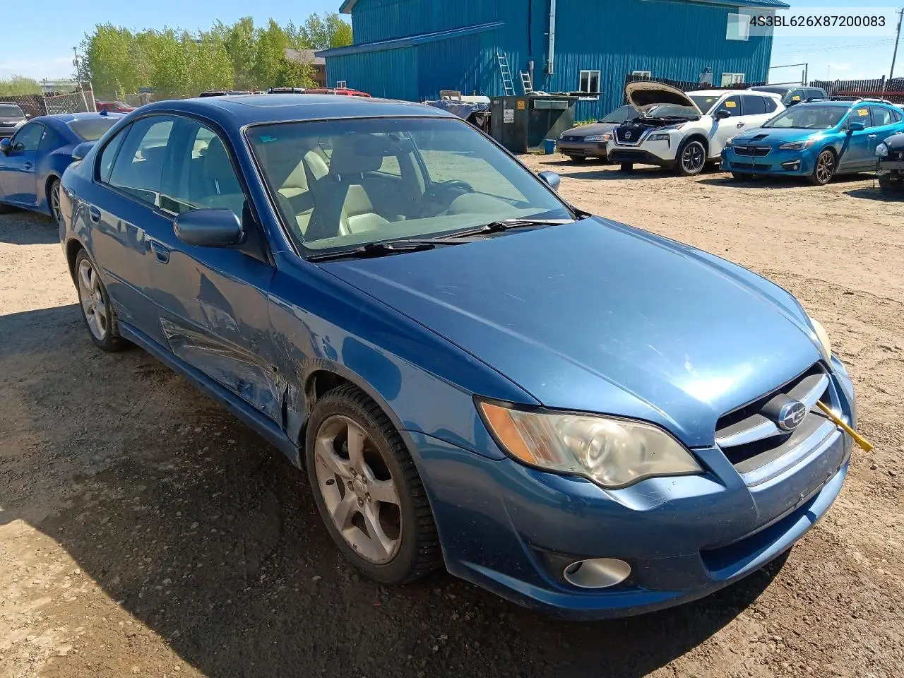 2008 Subaru Legacy 2.5I Limited VIN: 4S3BL626X87200083 Lot: 56153846